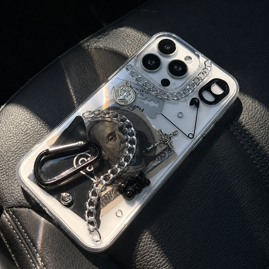 Dark Voltage — 3D Punk Metal Chain iPhone Case