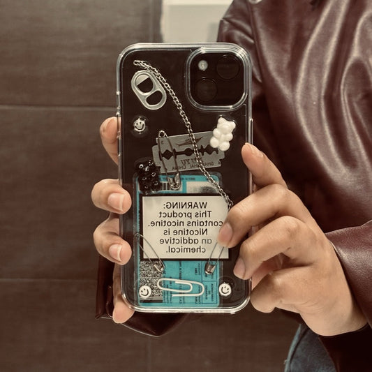 Sweet Warning — Y2K 3D Chain iPhone Case
