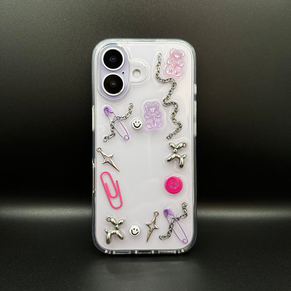 Self Love — Y2K 3D Charm Chain iPhone Case