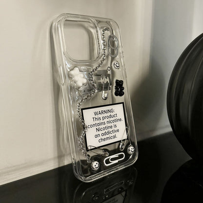 Sweet Warning — Y2K 3D Chain iPhone Case