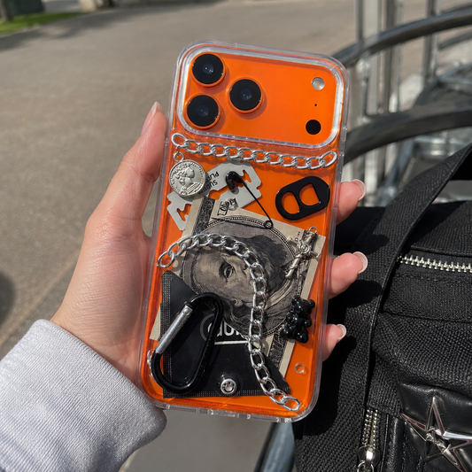 Dark Voltage — 3D Punk Metal Chain iPhone Case
