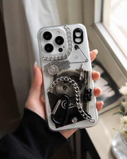 Dark Voltage — 3D Punk Metal Chain iPhone Case