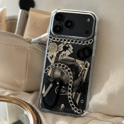 Dark Voltage — 3D Punk Metal Chain iPhone Case