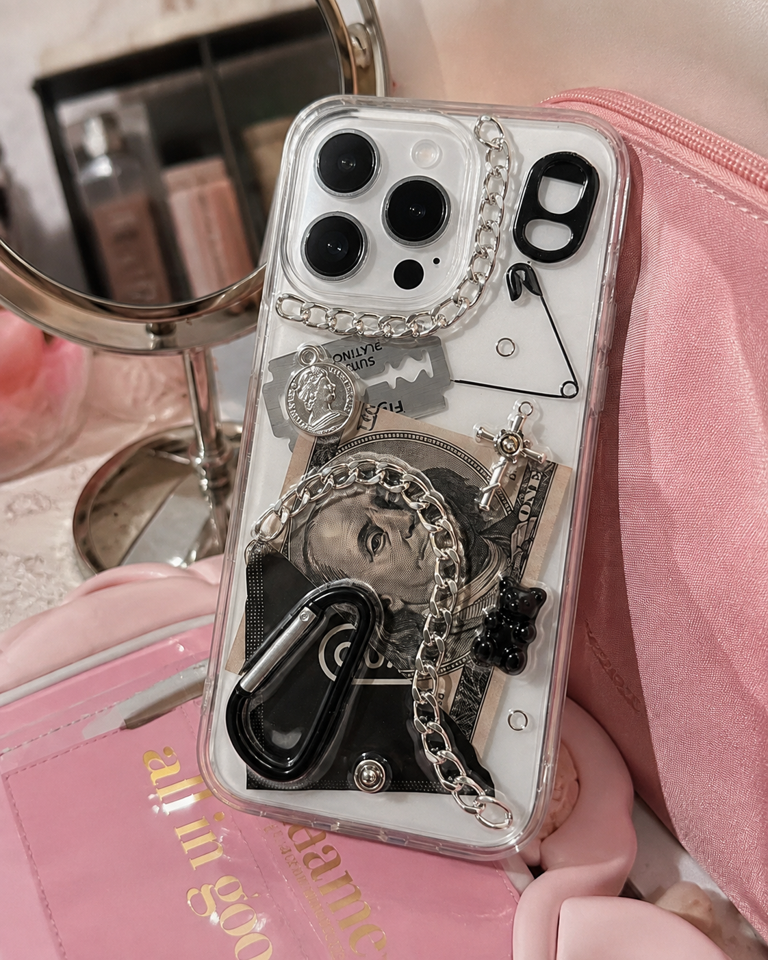 Dark Voltage — 3D Punk Metal Chain iPhone Case
