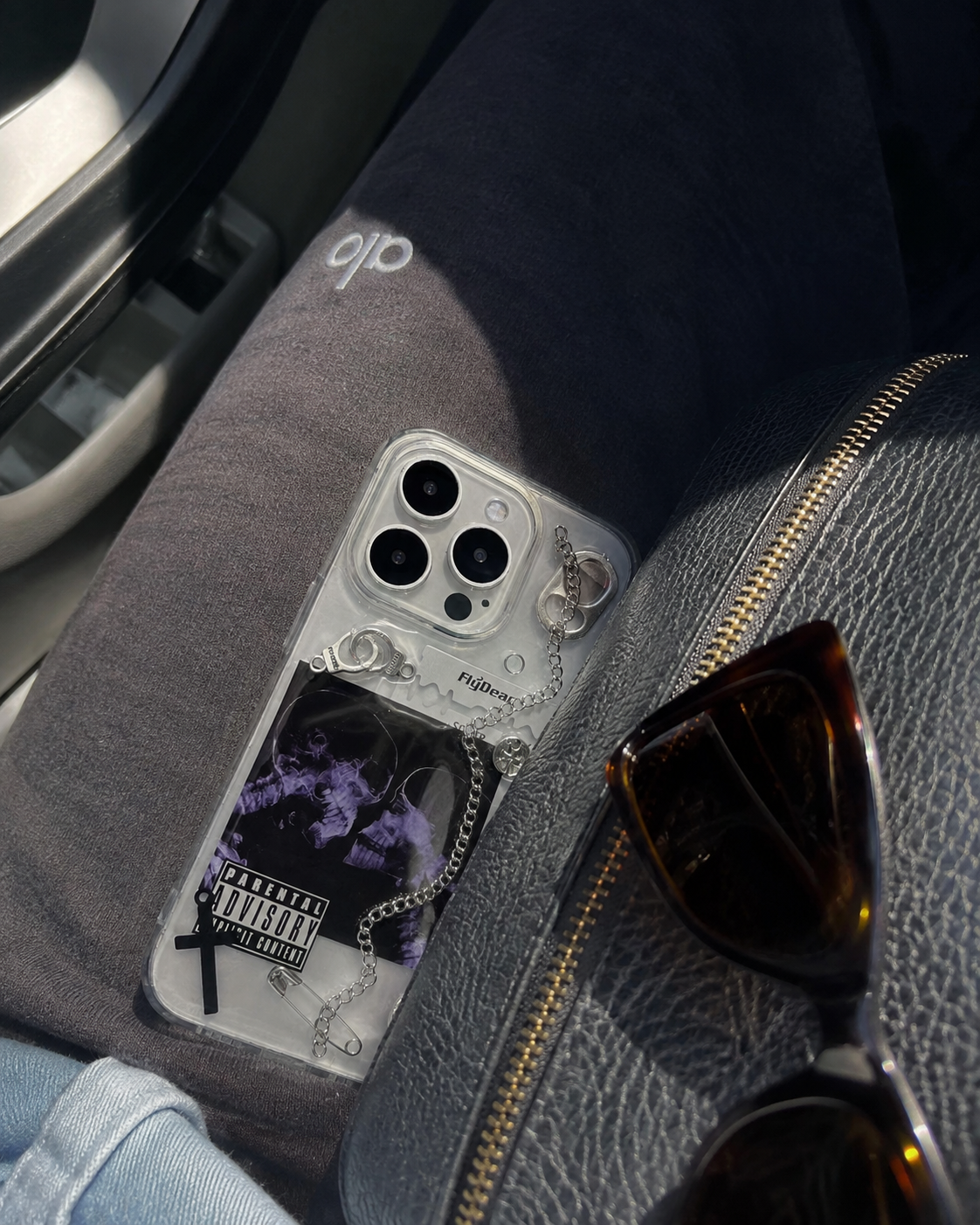 Last Kiss handmade 3D punk iPhone case — customer photo 3