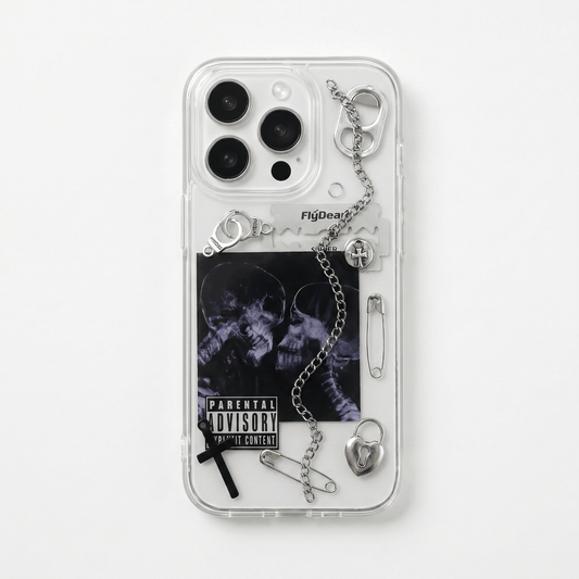 Last Kiss — 3D Gothic Punk Chain iPhone Case