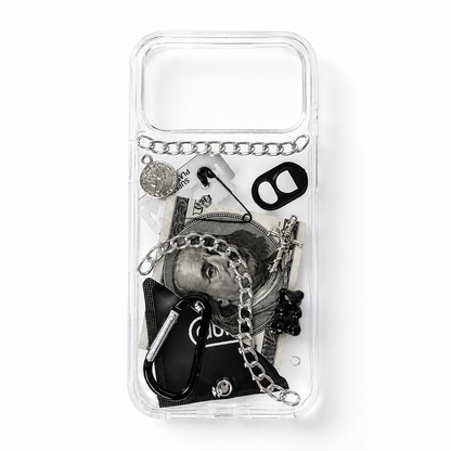 Dark Voltage — 3D Punk Metal Chain iPhone Case