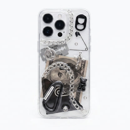 Dark Voltage — 3D Punk Metal Chain iPhone Case