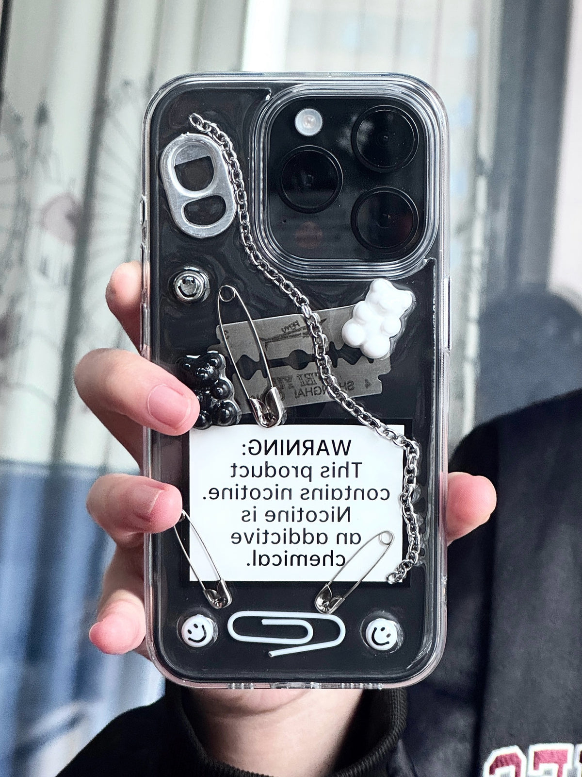 Sweet Warning handmade 3D iPhone case — customer photo