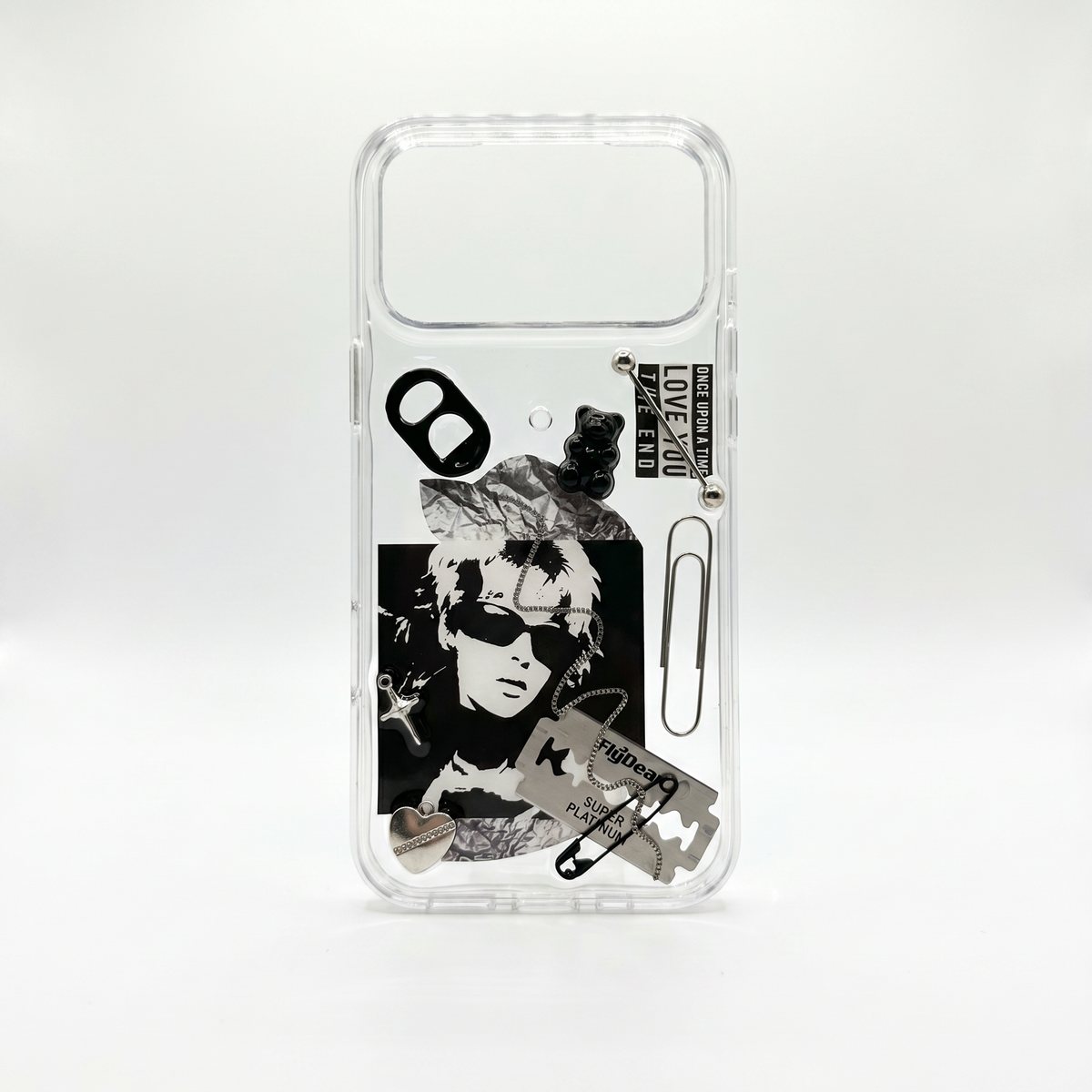 Black Rebel 3D punk chain iPhone case — product view 4