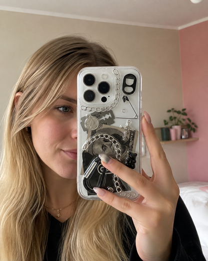 Dark Voltage 3D punk metal chain iPhone case — product view 10