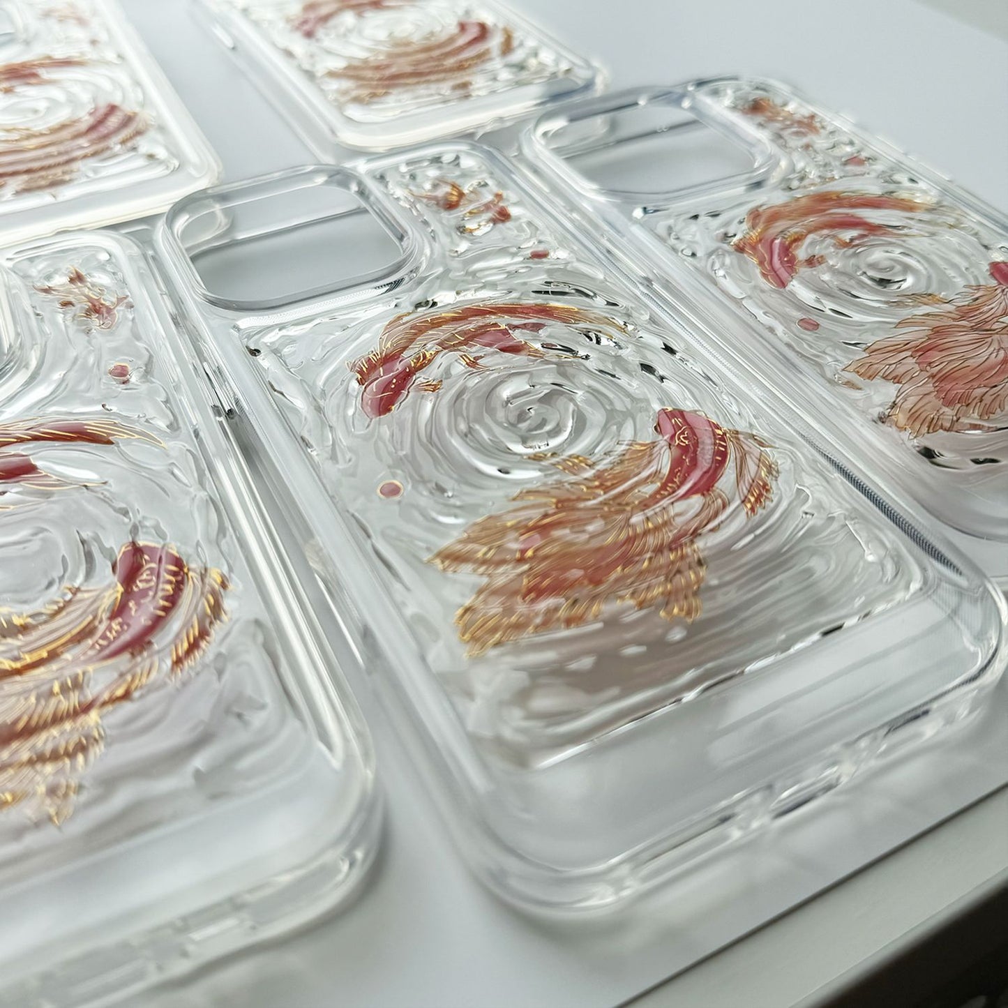 Koi Ripple 3D resin iPhone case — product view 1