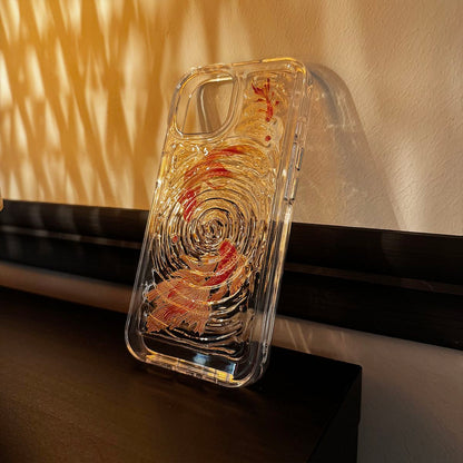 Koi Ripple 3D resin iPhone case — product view 2