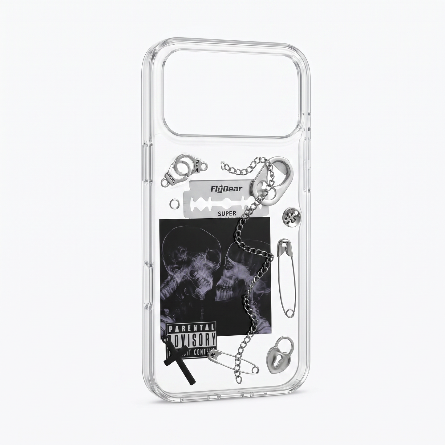 Last Kiss transparent 3D punk iPhone case — product view 5