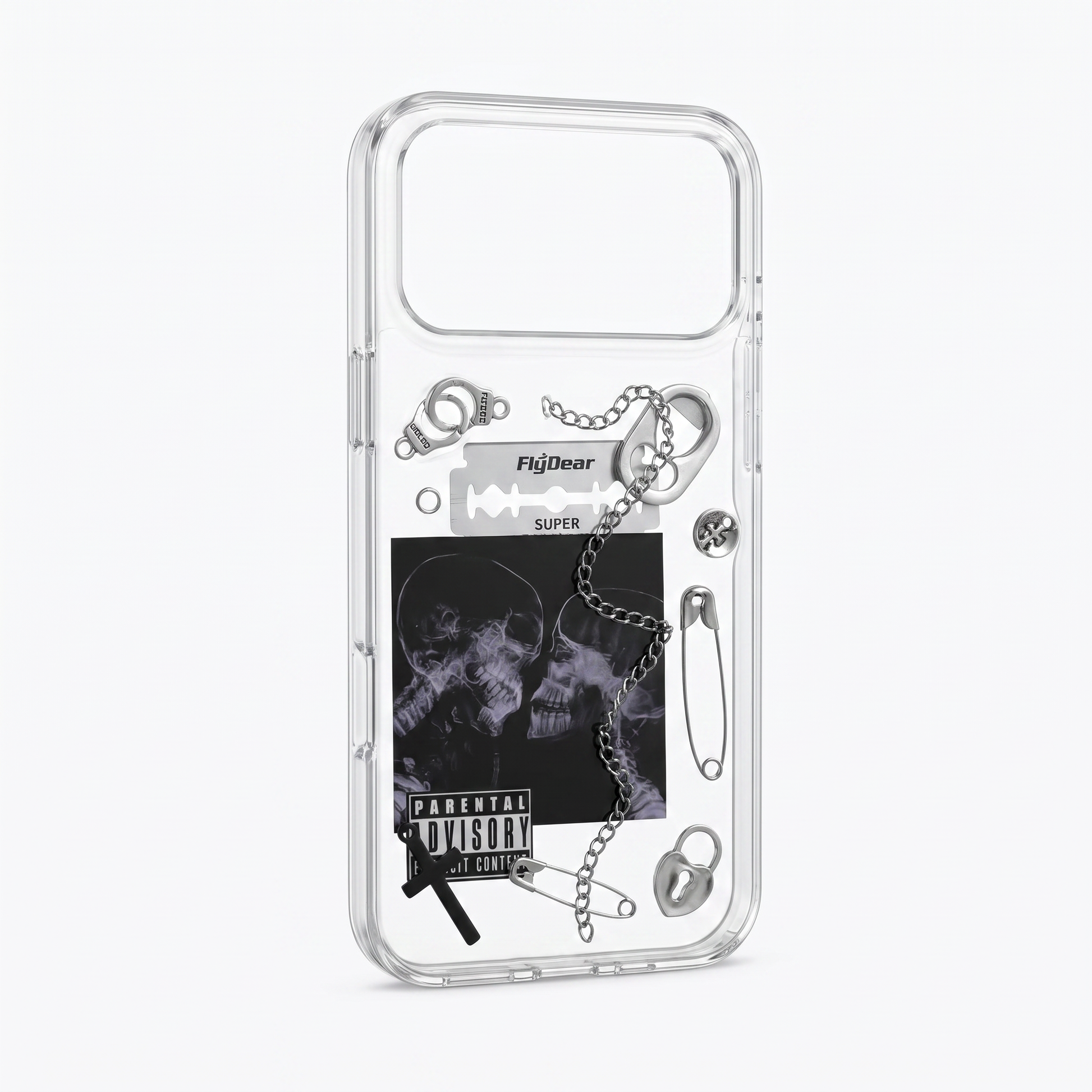 Last Kiss transparent 3D punk iPhone case — product view 5