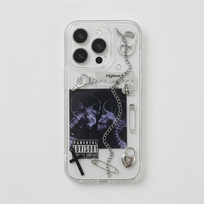 Pink Voltage — 3D Punk Metal Chain iPhone Case