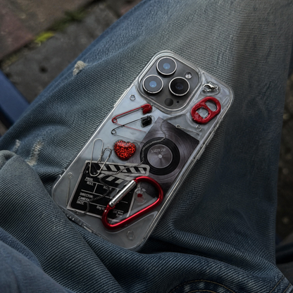 RED TAKE 3D punk iPhone case — product view 1