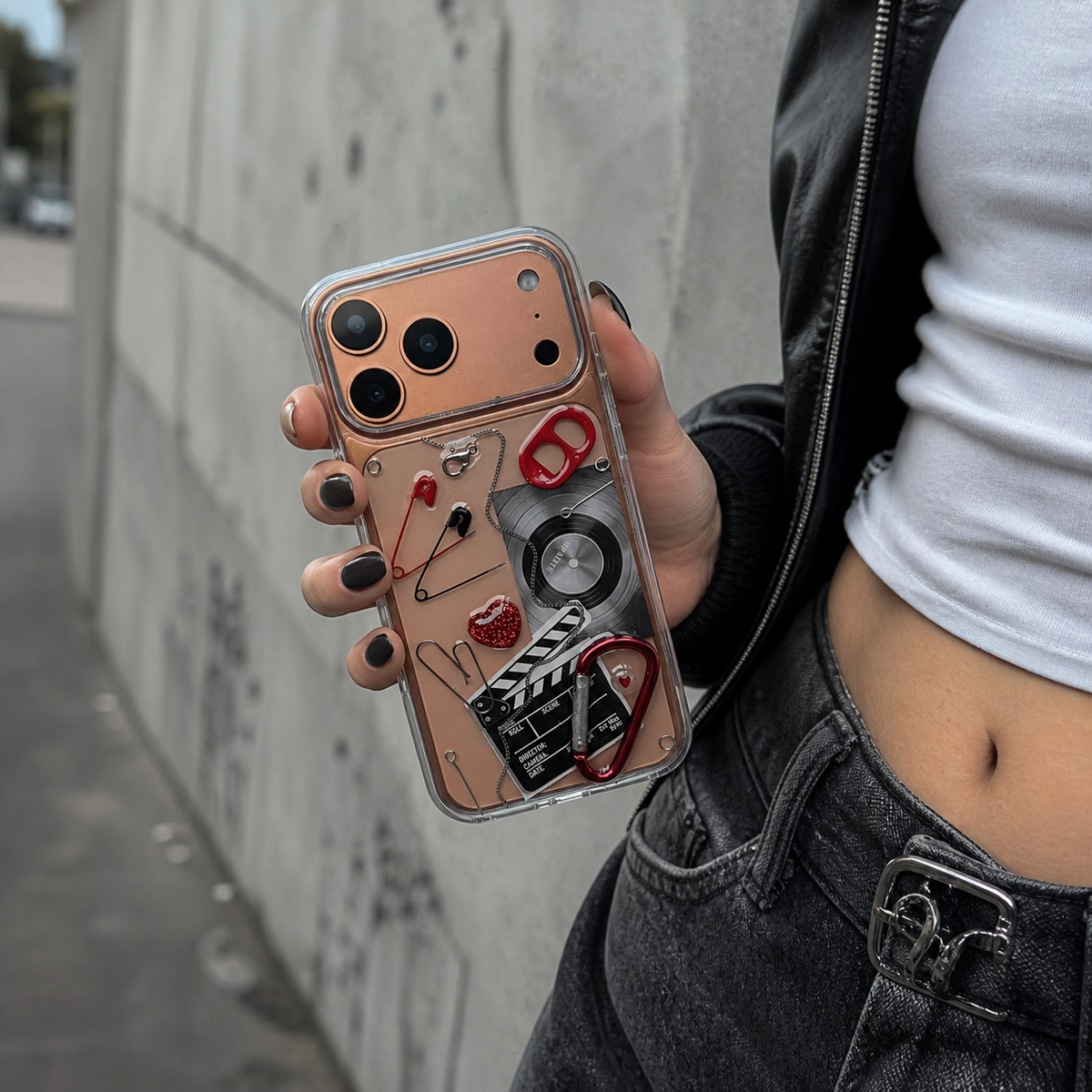 RED TAKE 3D punk iPhone case — product view 4
