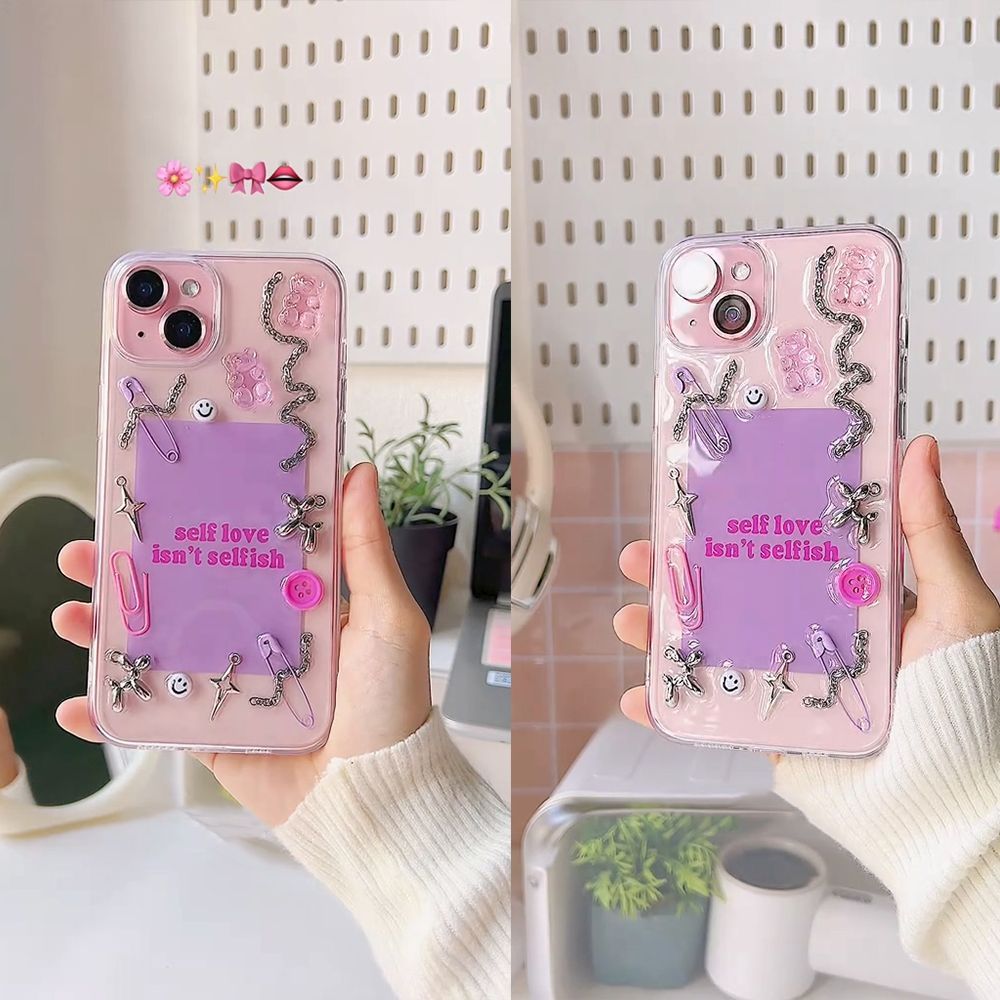 Self Love fixed design iPhone case — product view 4