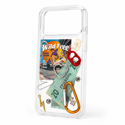 Street Rush transparent 3D punk iPhone case — product view 5