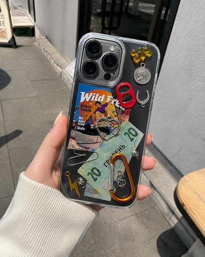 Street Rush transparent 3D punk iPhone case — product view 7