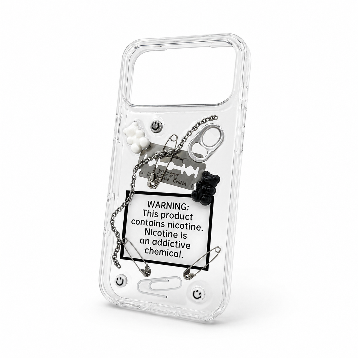 Sweet Warning transparent 3D iPhone case — product view 8