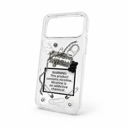 Sweet Warning transparent 3D iPhone case — product view 8