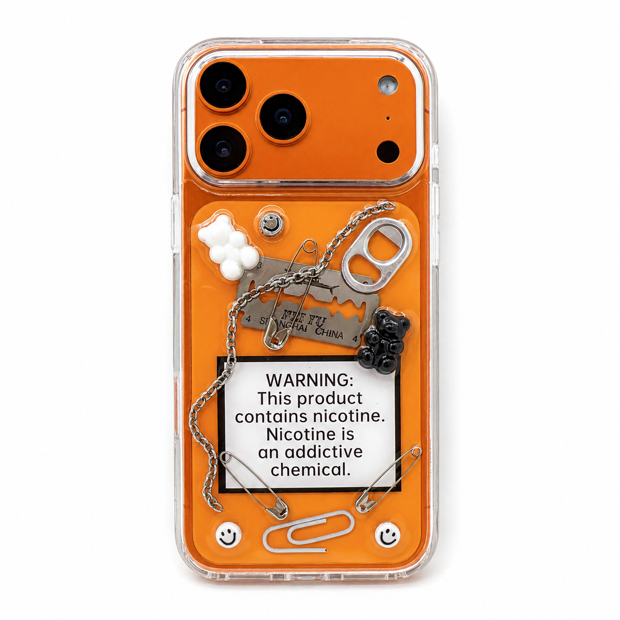 Sweet Warning transparent 3D iPhone case — product view 9